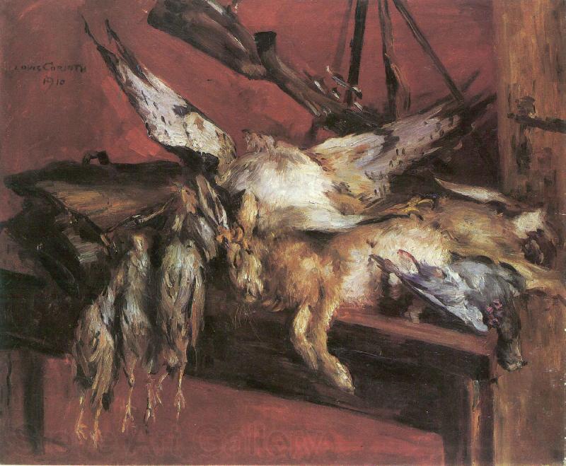 Lovis Corinth Hase und Rebhuhner